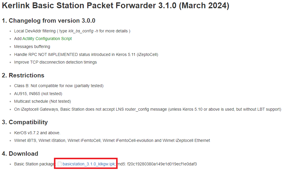 PacketForwarderダウンロード